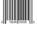 Barcode Image for UPC code 019245000058