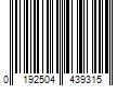 Barcode Image for UPC code 0192504439315