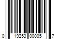 Barcode Image for UPC code 019253000057