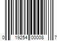 Barcode Image for UPC code 019254000087