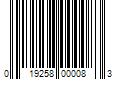 Barcode Image for UPC code 019258000083