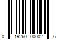 Barcode Image for UPC code 019260000026