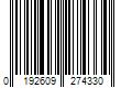 Barcode Image for UPC code 0192609274330