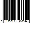 Barcode Image for UPC code 0192613403344