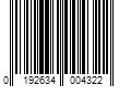 Barcode Image for UPC code 0192634004322