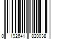 Barcode Image for UPC code 0192641820038