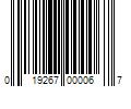 Barcode Image for UPC code 019267000067