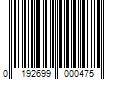 Barcode Image for UPC code 0192699000475