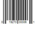 Barcode Image for UPC code 019270000061