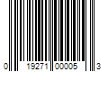 Barcode Image for UPC code 019271000053