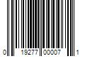 Barcode Image for UPC code 019277000071