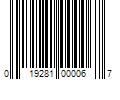 Barcode Image for UPC code 019281000067