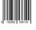 Barcode Image for UPC code 0192852536100