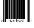 Barcode Image for UPC code 019291000071