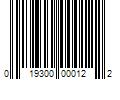 Barcode Image for UPC code 019300000122