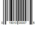 Barcode Image for UPC code 019310000075