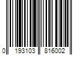 Barcode Image for UPC code 0193103816002