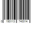 Barcode Image for UPC code 0193113740014