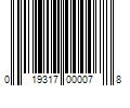 Barcode Image for UPC code 019317000078