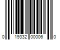 Barcode Image for UPC code 019332000060