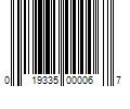 Barcode Image for UPC code 019335000067