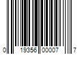 Barcode Image for UPC code 019356000077