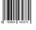 Barcode Image for UPC code 0193604430370