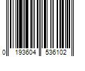 Barcode Image for UPC code 0193604536102