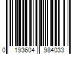 Barcode Image for UPC code 0193604984033