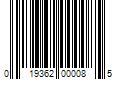 Barcode Image for UPC code 019362000085