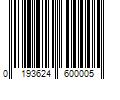 Barcode Image for UPC code 0193624600005