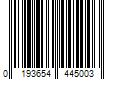 Barcode Image for UPC code 0193654445003