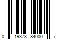 Barcode Image for UPC code 019373840007