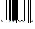 Barcode Image for UPC code 019377000056