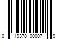 Barcode Image for UPC code 019378000079