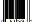 Barcode Image for UPC code 019378000086