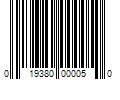 Barcode Image for UPC code 019380000050