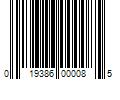 Barcode Image for UPC code 019386000085