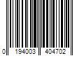 Barcode Image for UPC code 0194003404702