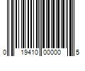 Barcode Image for UPC code 019410000005