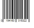 Barcode Image for UPC code 0194160015322