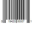 Barcode Image for UPC code 019420000071