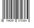 Barcode Image for UPC code 0194251070384