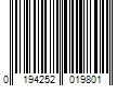 Barcode Image for UPC code 0194252019801