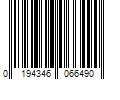 Barcode Image for UPC code 0194346066490. Product Name: Technical Consumer Products  Inc. Great Value LED Light Bulb  4W (60W Equivalent) B10 Deco Lamp E12 Candelabra Base  Dimmable  Daylight  4-Pack