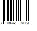 Barcode Image for UPC code 0194372001113