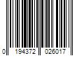 Barcode Image for UPC code 0194372026017