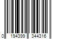 Barcode Image for UPC code 0194399344316