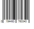 Barcode Image for UPC code 0194493760340