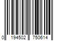 Barcode Image for UPC code 0194502750614